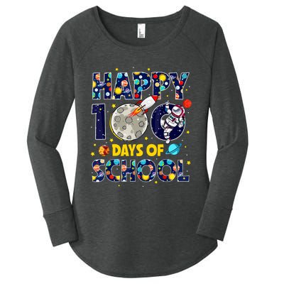 100 Day Of School Outer Space For Student Teacher Women's Perfect Tri Tunic Long Sleeve Shirt