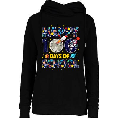 100 Day Of School Outer Space For Student Teacher Womens Funnel Neck Pullover Hood