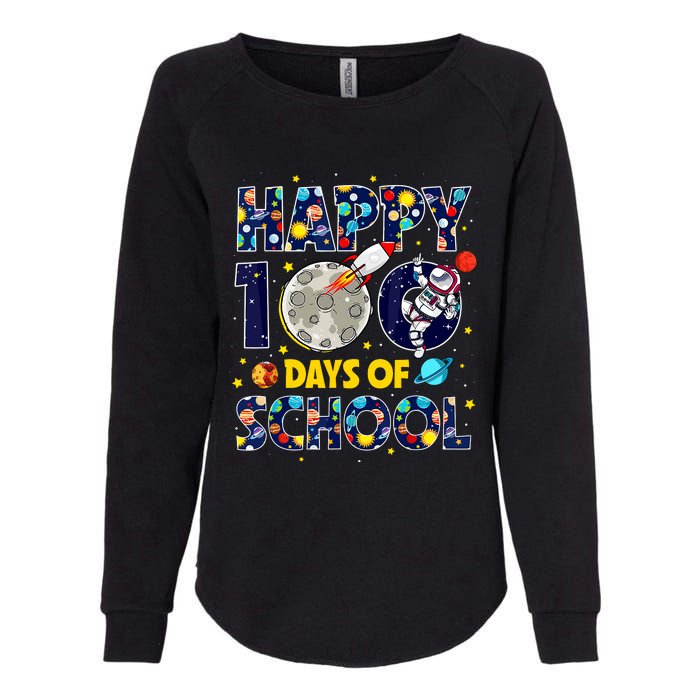 100 Day Of School Outer Space For Student Teacher Womens California Wash Sweatshirt