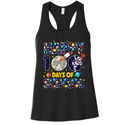 100 Day Of School Outer Space For Student Teacher Women's Racerback Tank