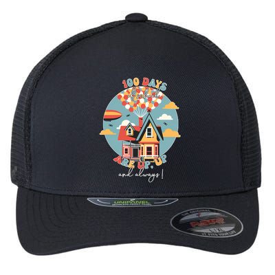 100 Days Of School Are Up And Away 100th Day Teacher Student Flexfit Unipanel Trucker Cap