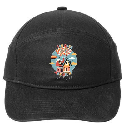 100 Days Of School Are Up And Away 100th Day Teacher Student 7-Panel Snapback Hat