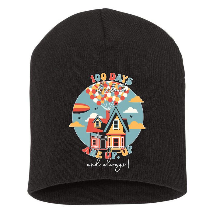 100 Days Of School Are Up And Away 100th Day Teacher Student Short Acrylic Beanie