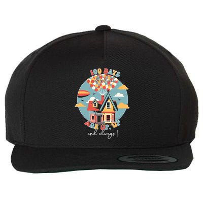 100 Days Of School Are Up And Away 100th Day Teacher Student Wool Snapback Cap