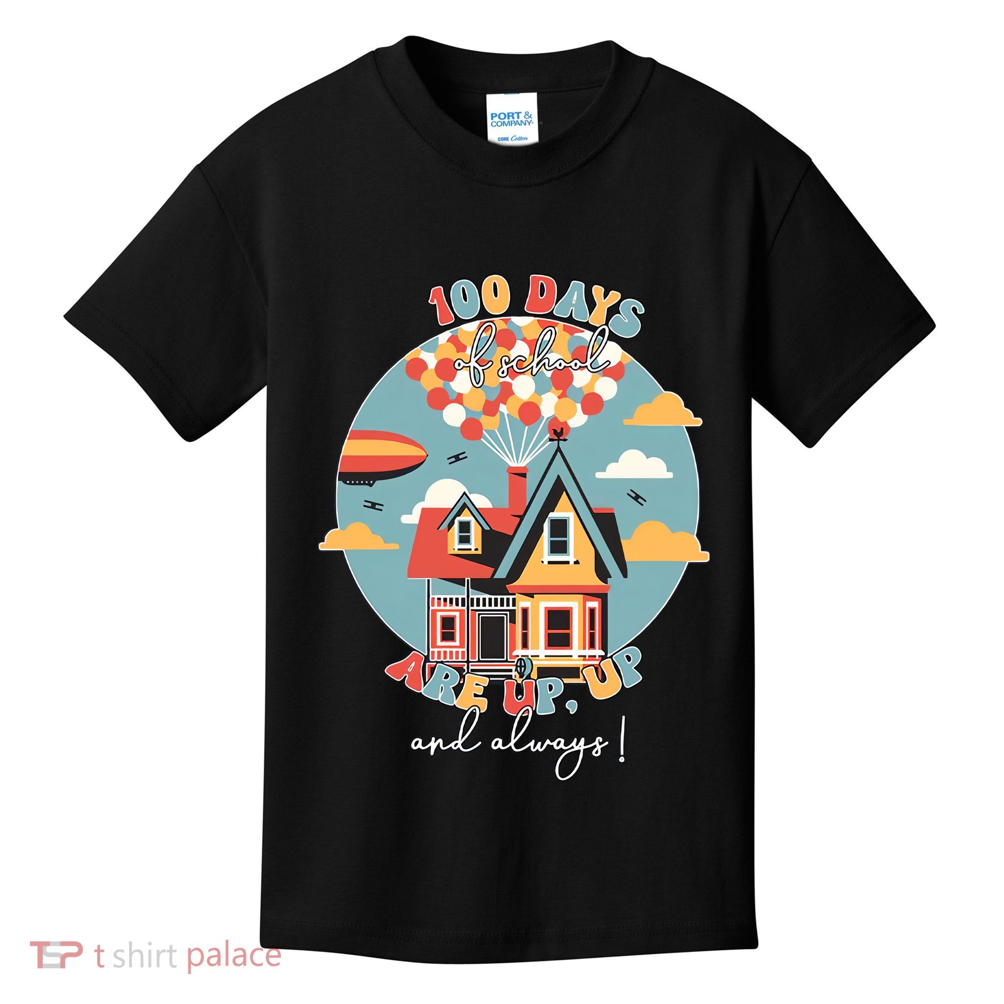 100 Days Of School Are Up And Away 100th Day Teacher Student Kids T-Shirt