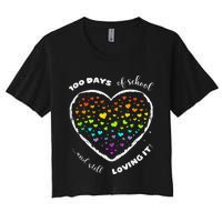 100 Days Of School Celebrate 100th Day Of School Women's Crop Top Tee