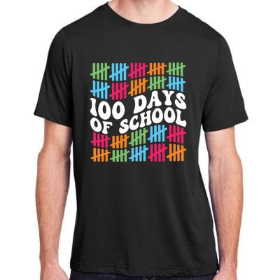 100 Days Of School Adult ChromaSoft Performance T-Shirt