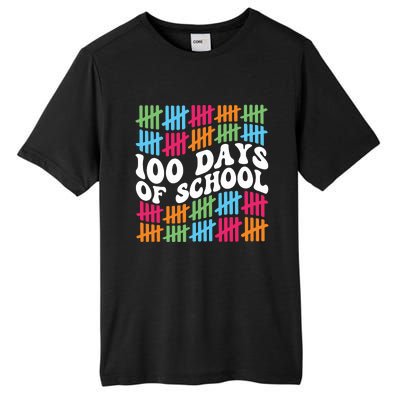 100 Days Of School Tall Fusion ChromaSoft Performance T-Shirt