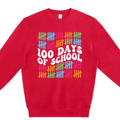 100 Days Of School Premium Crewneck Sweatshirt