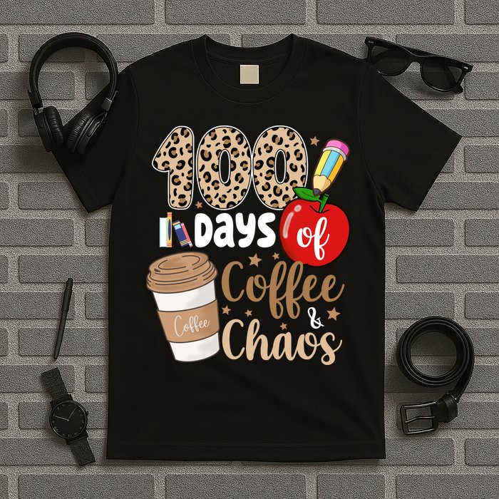 100 Days Of Coffee And Chaos Teacher T-Shirt