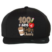 100 Days Of Coffee And Chaos Teacher Wool Snapback Cap
