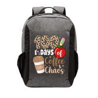 100 Days Of Coffee And Chaos Teacher Vector Backpack