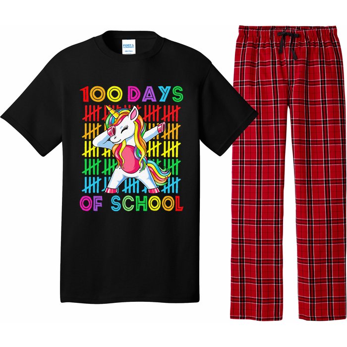 100 Days Of School Unicorn 100 Days Smarter 100th Day Pajama Set