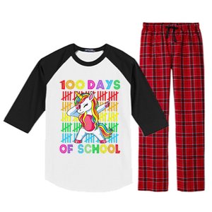 100 Days Of School Unicorn 100 Days Smarter 100th Day Raglan Sleeve Pajama Set