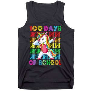 100 Days Of School Unicorn 100 Days Smarter 100th Day Tank Top