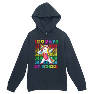 100 Days Of School Unicorn 100 Days Smarter 100th Day Urban Pullover Hoodie