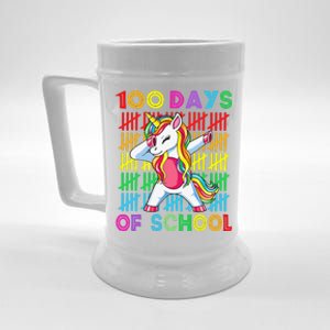 100 Days Of School Unicorn 100 Days Smarter 100th Day Beer Stein