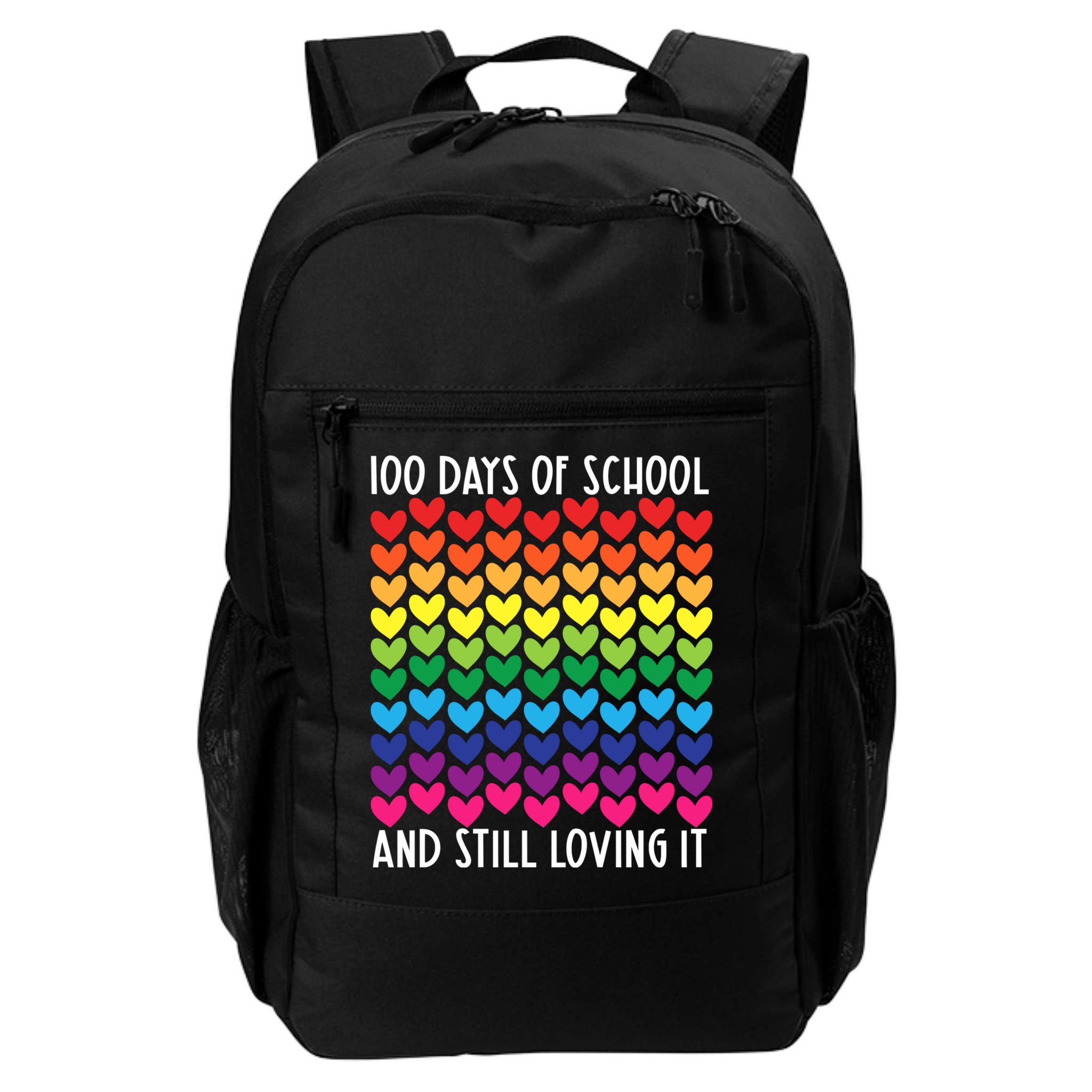 100 Days Of School And Still Loving It Heart Happy 100th Day Gift Backpack