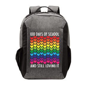 100 Days Of School And Still Loving It Heart Happy 100th Day Gift Vector Backpack