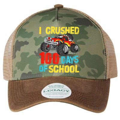 100 Days Of School For Monster Truck Legacy Tie Dye Trucker Hat