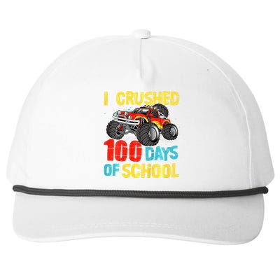 100 Days Of School For Monster Truck Snapback Five-Panel Rope Hat