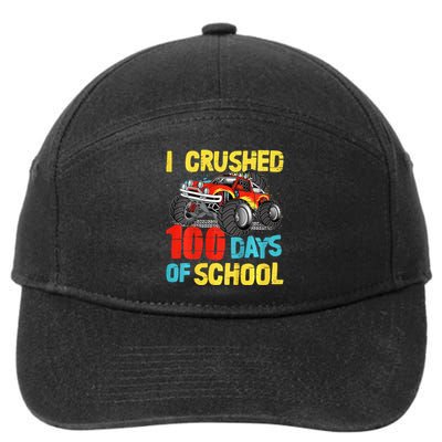 100 Days Of School For Monster Truck 7-Panel Snapback Hat