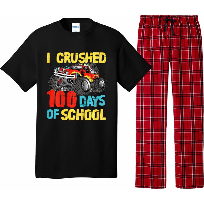 100 Days Of School For Monster Truck Pajama Set