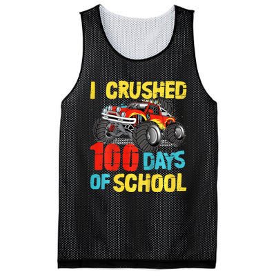 100 Days Of School For Monster Truck Mesh Reversible Basketball Jersey Tank