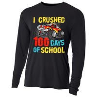 100 Days Of School For Monster Truck Cooling Performance Long Sleeve Crew