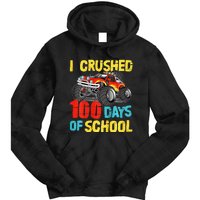 100 Days Of School For Monster Truck Tie Dye Hoodie