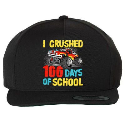 100 Days Of School For Monster Truck Wool Snapback Cap