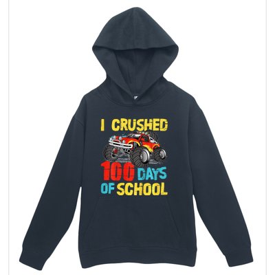 100 Days Of School For Monster Truck Urban Pullover Hoodie