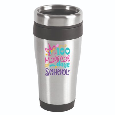 100th Day Of School Unicorn 100 Magical Days Teacher Girls 16oz Travel Tumbler