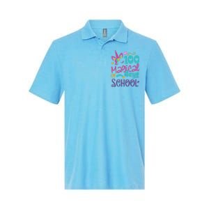 100th Day Of School Unicorn 100 Magical Days Teacher Girls Softstyle Adult Sport Polo