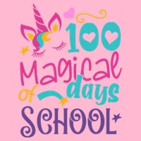 100th Day Of School Unicorn 100 Magical Days Teacher Girls Toddler T-Shirt