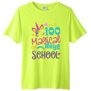 100th Day Of School Unicorn 100 Magical Days Teacher Girls Tall Fusion ChromaSoft Performance T-Shirt