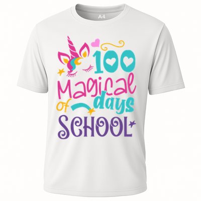 100th Day Of School Unicorn 100 Magical Days Teacher Girls Performance Shirt
