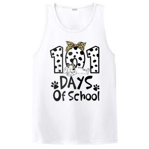 100th Day Of School 101 Days Smarter Funny Dalmatian PosiCharge Competitor Tank