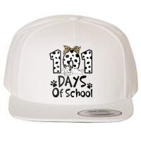 100th Day Of School 101 Days Smarter Funny Dalmatian Wool Snapback Cap