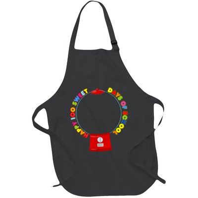100 Days Of School Gumball Machine Empty Diy Project Blank Full-Length Apron With Pockets