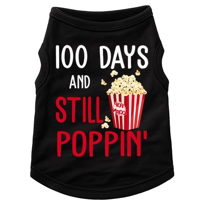 100 Days Of School And Still Poppin Doggie Tank