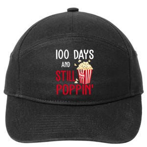 100 Days Of School And Still Poppin 7-Panel Snapback Hat