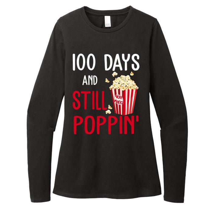 100 Days Of School And Still Poppin Womens CVC Long Sleeve Shirt