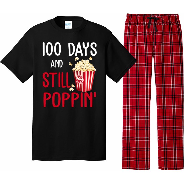 100 Days Of School And Still Poppin Pajama Set