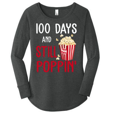 100 Days Of School And Still Poppin Women's Perfect Tri Tunic Long Sleeve Shirt