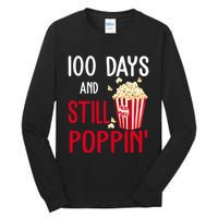 100 Days Of School And Still Poppin Tall Long Sleeve T-Shirt