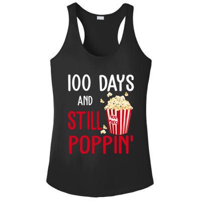 100 Days Of School And Still Poppin Ladies PosiCharge Competitor Racerback Tank