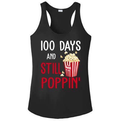 100 Days Of School And Still Poppin Ladies PosiCharge Competitor Racerback Tank