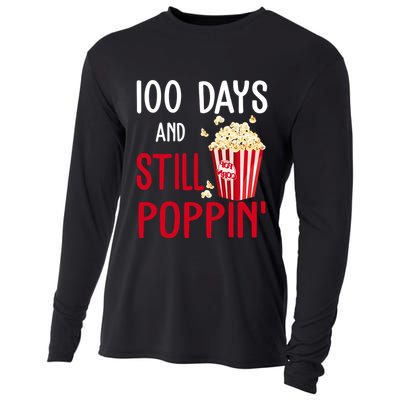 100 Days Of School And Still Poppin Cooling Performance Long Sleeve Crew