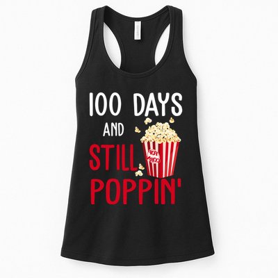 100 Days Of School And Still Poppin Womens Tank Top